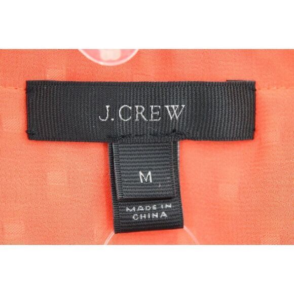 J.Crew Cardigan sweater with ruffly underlay-G9830-TANGERINE-size M-merino wool - Picture 6 of 7